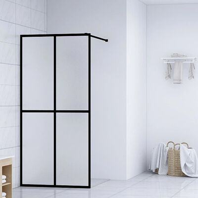 vidaXL Paravan de duș walk-in, 100x195 cm, sticlă securizată mată