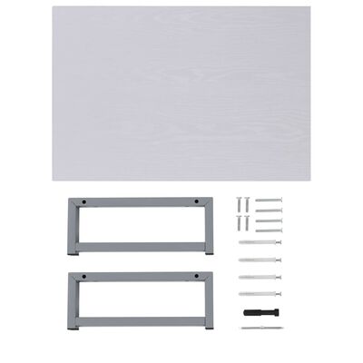 vidaXL Mobilier de baie, alb, 60 x 40 x 16,3 cm