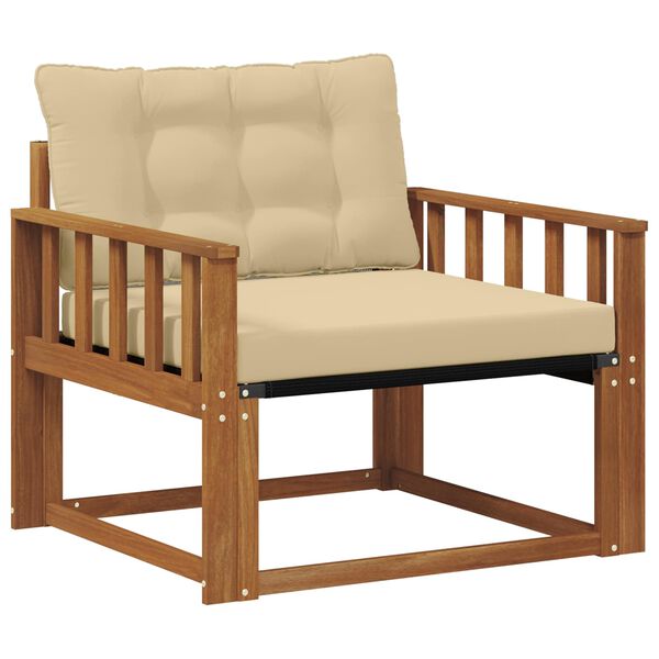 vidaXL Set de canapele de exterior Lemn solid de Acacia și Textilene