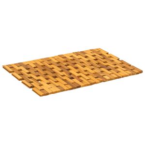 vidaXL Covorașe de baie 2 buc. natural 44 x 60 cm Lemn Solid de Acacia