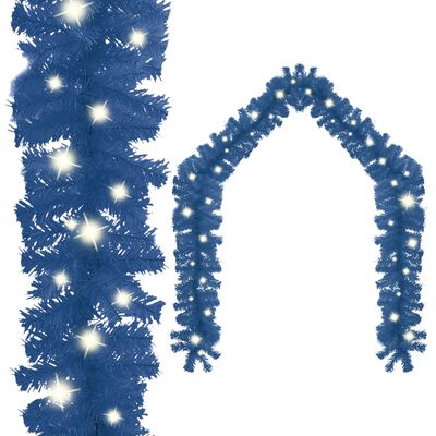 vidaXL Ghirlandă de Crăciun cu lumini LED, albastru, 10 m