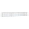 vidaXL Strat &icirc;nălțat cu gabion arcuit, 600x50x100 cm, fier galvanizat