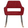 vidaXL Scaun balansoar, roșu vin, material textil