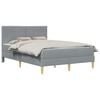 vidaXL Cadru de pat vidaXL Gri deschis 120 x 190 cm Poliester