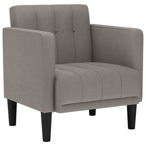 vidaXL Canapea Scaun cu cotiere, gri taupe, 53 cm, textil