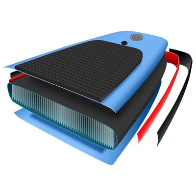vidaXL Set placă paddleboarding gonflabilă, albastru, 330x76x10 cm