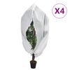 vidaXL Huse de plante din fleece cu fermoar 4 buc. 70 g/m&sup2; 2,36x2 m