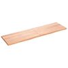 vidaXL Blat de baie, maro deschis, 180x50x(2-4) cm, lemn masiv tratat