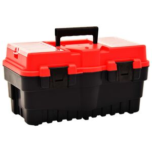 vidaXL Cutie de scule, roșu, 462x256x242 mm, plastic
