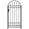 vidaXL St&acirc;lp de gard. ASSEN 200 x 88 x 14 cm Oțel Gri Blocat