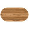 vidaXL Placă de masă 110 x 55 x 3,5 cm Oval Lemn solid de tec natural