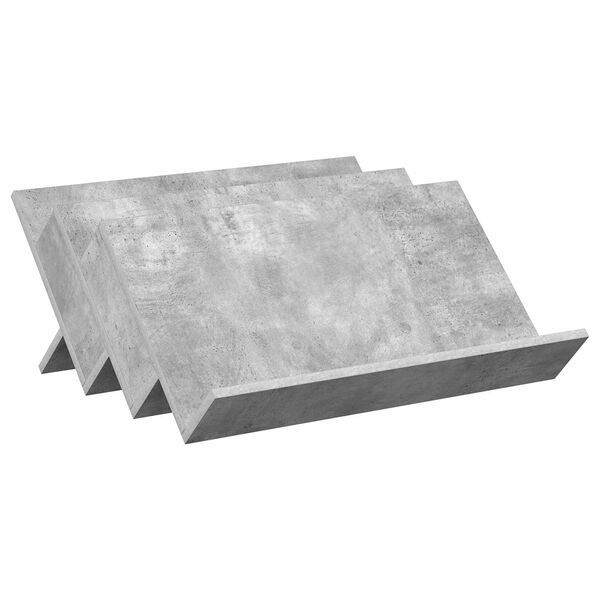 vidaXL Raft pentru reviste Gri Concret 65 x 53 x 28,5 cm Lemn compozit