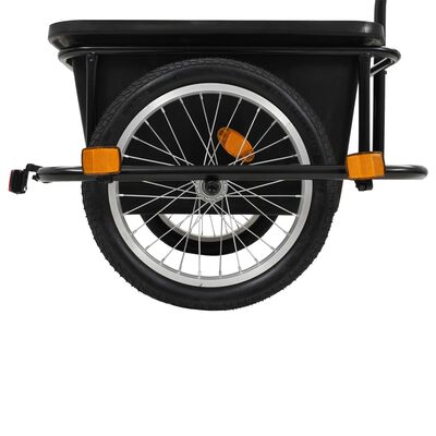 vidaXL Remorcă de bicicletă pentru mărfuri, 50 L, negru