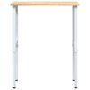 vidaXL Banc lucru 80x60x(71,5-98) cm lemn masiv stejar