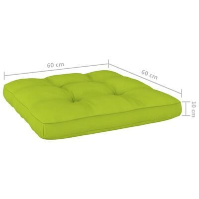 vidaXL Perne pentru canapea din paleți, 2 buc., verde aprins
