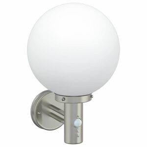 vidaXL Lumină de perete pentru exterior Argintiu 28 x 25 x 38 cm