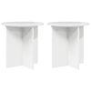 vidaXL Suport pentru plante 2 buc. Alb foarte lucios 40 x 40 x 40 cm