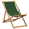 vidaXL Scaun pliabil din lemn de eucalipt și material textil verde