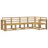 vidaXL Set de canapele de exterior 5 buc. Alb Lemn Solid de Acacia