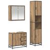 vidaXL Set de mobilier pentru baie cu sertar 3 pcs Stejar Artizanal