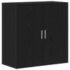 vidaXL Bufet Stejar Negru 79 x 38 x 80 cm Lemn compozit