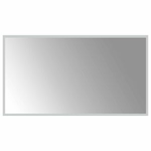 vidaXL Oglindă de baie cu LED Transparent 90 x 50 cm sticlă securizată