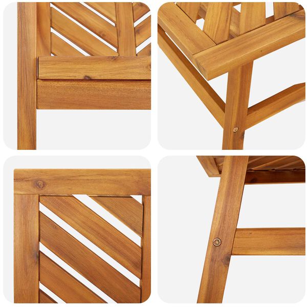 vidaXL Set de lounge pentru grădină 5 pcs Maro Lemn Solid de Acacia