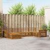 vidaXL Set de canapele de exterior 6 pcs natural