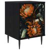 vidaXL Dulap de noapte LOCHEM Stejar Negru 36 x 33 x 51 cm