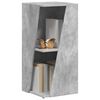 vidaXL Raft lateral Gri din beton 33 x 32 x 70,5 cm Lemn compozit