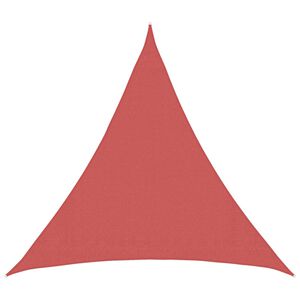 vidaXL P&acirc;nză de umbră 2 x 2 x 2 m HDPE Triunghiular Terracota