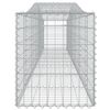 vidaXL Coșuri gabion arcuite 4 buc, 400x50x60/80 cm, fier galvanizat