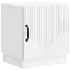 vidaXL Noptieră Alb foarte lucios 43 x 34,5 x 47 cm Lemn prelucrat