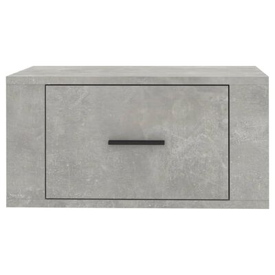 vidaXL Noptieră de perete, gri beton, 50x36x25 cm