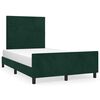 vidaXL Cadru de pat fără saltea verde &icirc;nchis 120x190 cm catifea