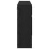 vidaXL Raft de perete cu raft Pe perete Stejar Negru 65 x 20 x 60 cm