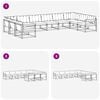 vidaXL Set de canapele de exterior 10 pcs Gri natural și deschis