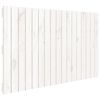 vidaXL Tăblie de pat pentru perete, alb, 108x3x60 cm, lemn masiv pin