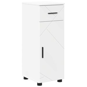 vidaXL Dulap de Baie Alb 30 x 35 x 80 cm Lemn prelucrat, Metal