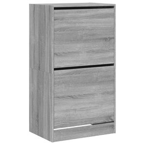vidaXL Pantofar cu 2 sertare rabatabile, gri sonoma, 60x42x108 cm