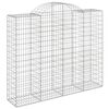 vidaXL Coșuri gabion arcuite 20 buc, 200x50x160/180cm, fier galvanizat