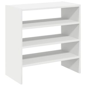 vidaXL Rafturi pantofi 2 buc stivuibile alb 60x30x30,5 cm