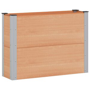vidaXL Strat &icirc;nălțat de grădină Maro 100 x 30 x 72 cm alu.