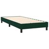 vidaXL Pat box spring cu saltea, verde &icirc;nchis, 80x220 cm, catifea