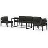 vidaXL Set mobilier de grădină cu perne, 6 piese, antracit, aluminiu