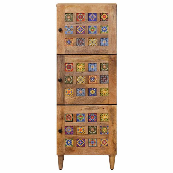 vidaXL Bufet cu ușă natural 40 x 33 x 110 cm Lemn de mango solid