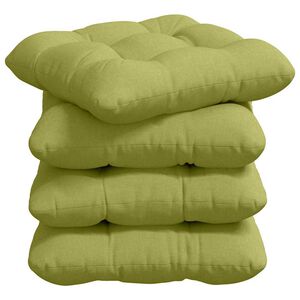 vidaXL Perne de Șezut 4 pcs Verde deschis 45 x 45 x 12 cm țesătură