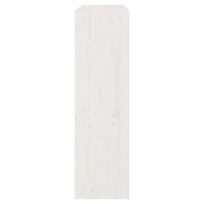 vidaXL Bibliotecă/Separator cameră alb, 80x30x103,5 cm, lemn masiv pin