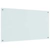 vidaXL Spate de bucătărie 2 pcs Alb 110 x 60 cm sticlă securizată