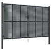 vidaXL Poartă de grădină antracit 300x175 cm oțel